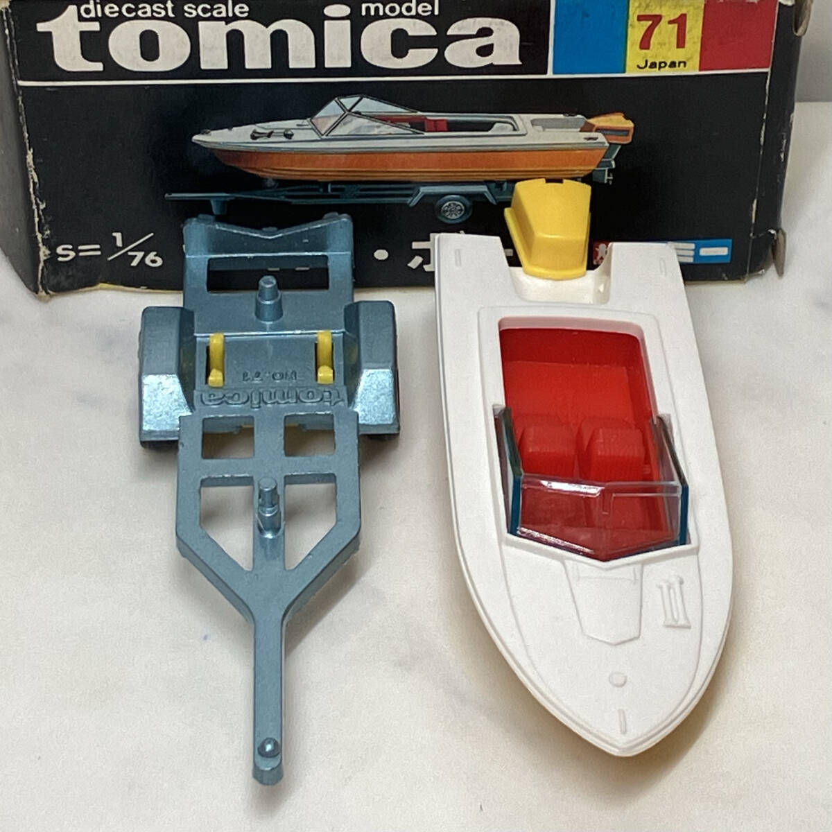トミカ No.71】ヤマハ ボート デッドストック品 黒箱 トミー 日本製