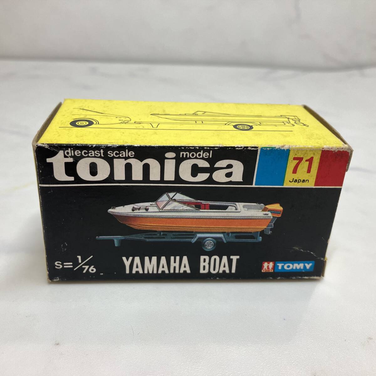 トミカ No.71】ヤマハ ボート デッドストック品 黒箱 トミー 日本製