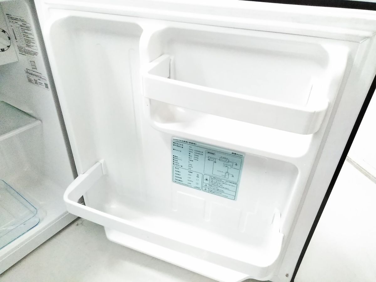 【中古】SAMKYO GU40 1ドア冷蔵庫 □動作品 SAMKYO 1ドア冷蔵庫 GU40 48L 小型 幅45cm スリム 省スペース