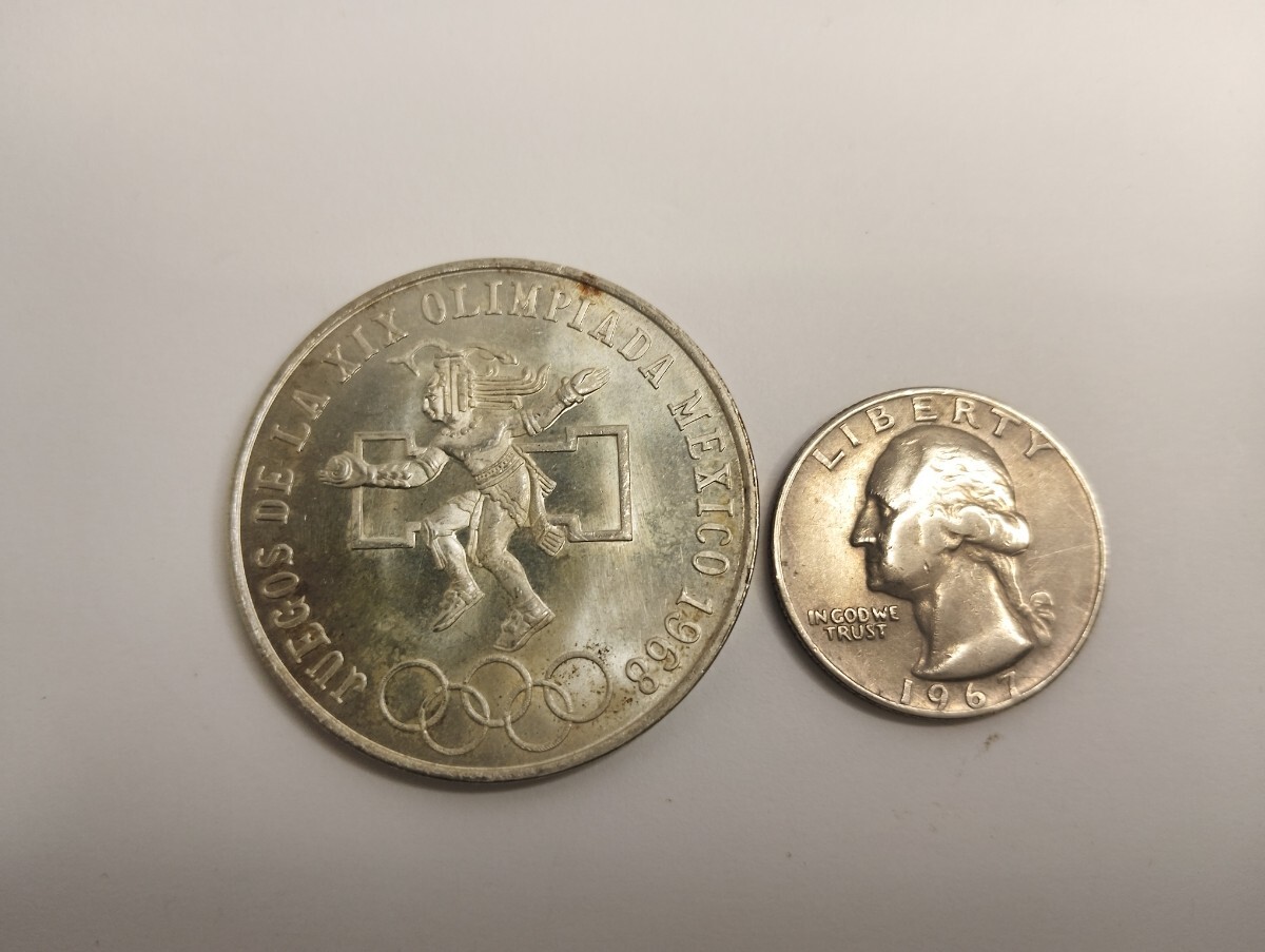 メキシコ オリンピック 25ペソ 銀貨の値段と価格推移は？｜126件の売買