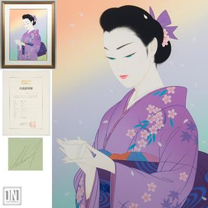 鶴田一郎 美人画の値段と価格推移は？｜15件の売買データから鶴田一郎