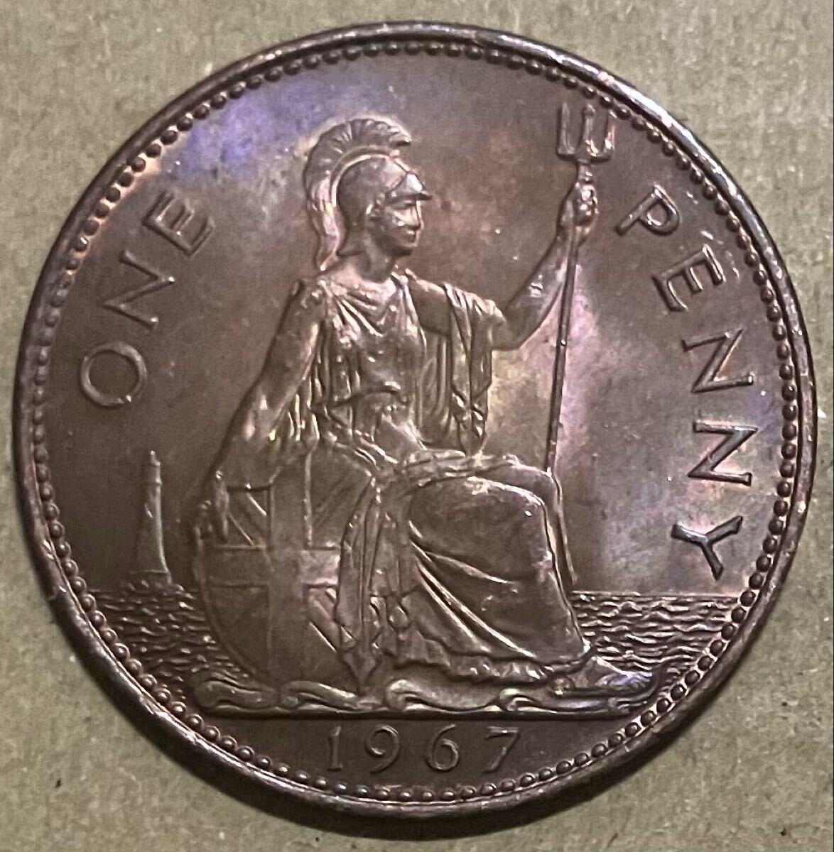 イギリス 1967 1ペニーの値段と価格推移は？｜3件の売買データから