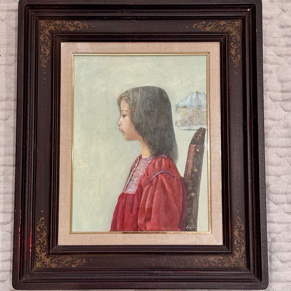 大津英敏 絵画 版画 リトグラフ 遠い記憶 少女図 76/115 額装 額入り絵 大津英敏の値段と価格推移は？｜7件の売買データから大津英敏の価値が