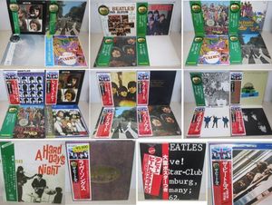 343位 LP・ビートルズ 帯付 obi 26セット・丸帯、Apple帯、国旗帯他・赤盤3枚・ジョンレノン、T