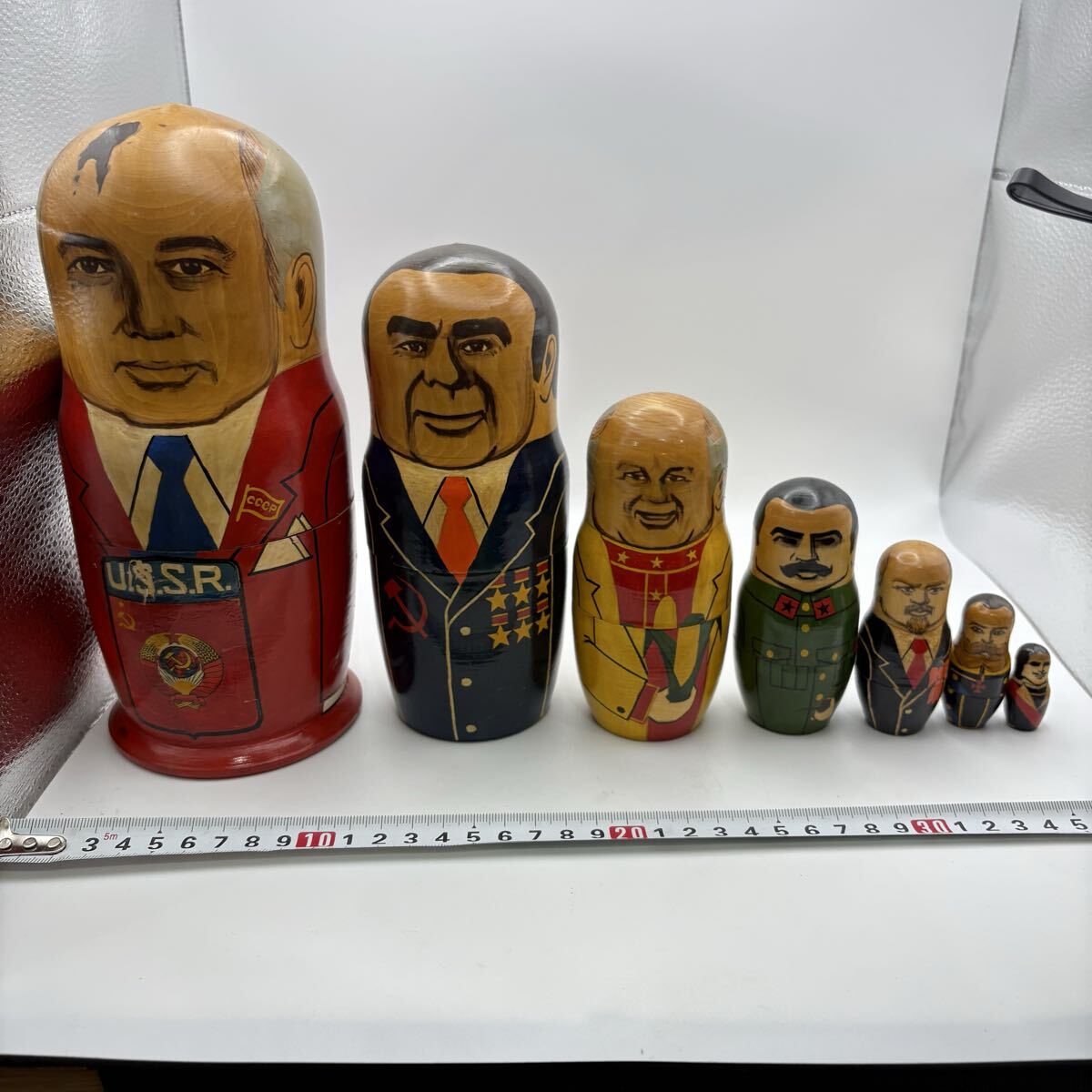 20年前　歴代ロシア大統領マトリョーシカ ロシア 大統領マトリョーシカの値段と価格推移は？｜1件の売買データ