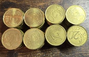 ユーロ20セント硬貨の値段と価格推移は？｜1件の売買データからユーロ
