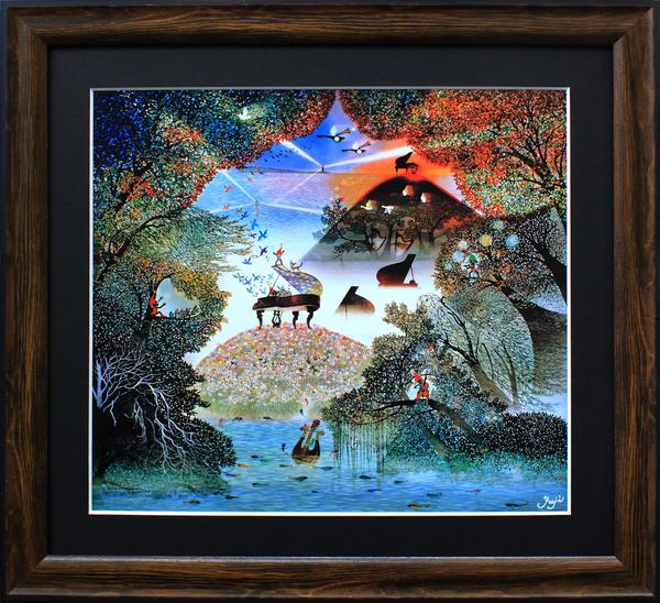 ◇藤城清治「リーフがそよぐシンフォニー」◇アートポスター(絵画