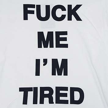 ナンバーナイン】09SS FUCK ME IM TIRED Tシャツ 1 検 デニム(1サイズ