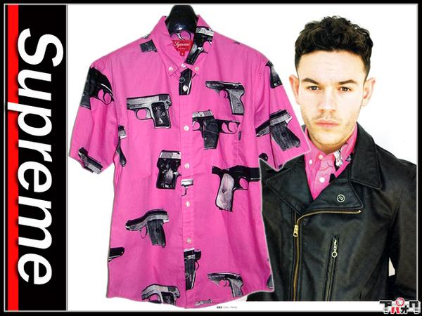 13SS シュプリーム SUPREME 銃プリント半袖シャツ S Guns Shirtの入札