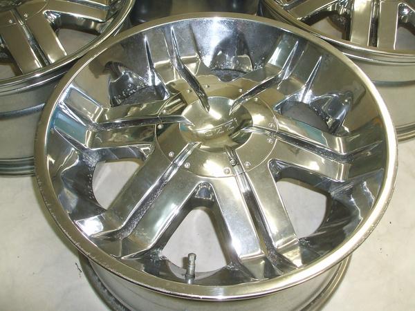 アメ車に!rozziメッキ 9J-20 off+18 pcd127/5H ホイールのみ4本(5穴 アメ車に!rozziメッキ 9J-20 off+18 pcd127/5H ホイールのみ4本(5穴