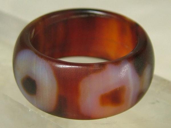 ●○■龍香堂■　天珠指輪（寶瓶＋二眼）８号ｎ15即決○●