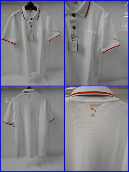 ■半額　PUMA プーマ 半袖 　ポロ シャツ［ホワイト/L］903099