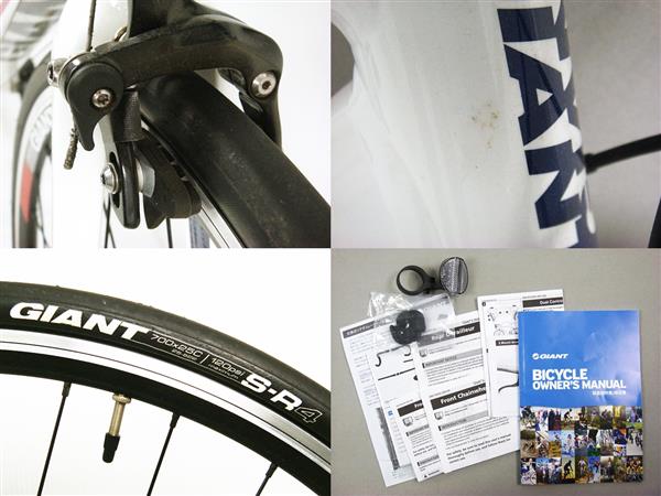 ◇GIANT DEFY3 ロードバイク◇白× 赤 自転車 中古(460mm～)｜売買され