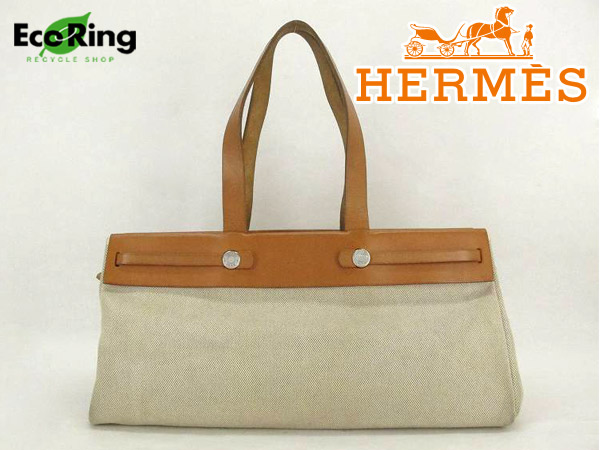 1円 エルメス エールバッグ カバス ハンドバッグ □F刻印 BR692