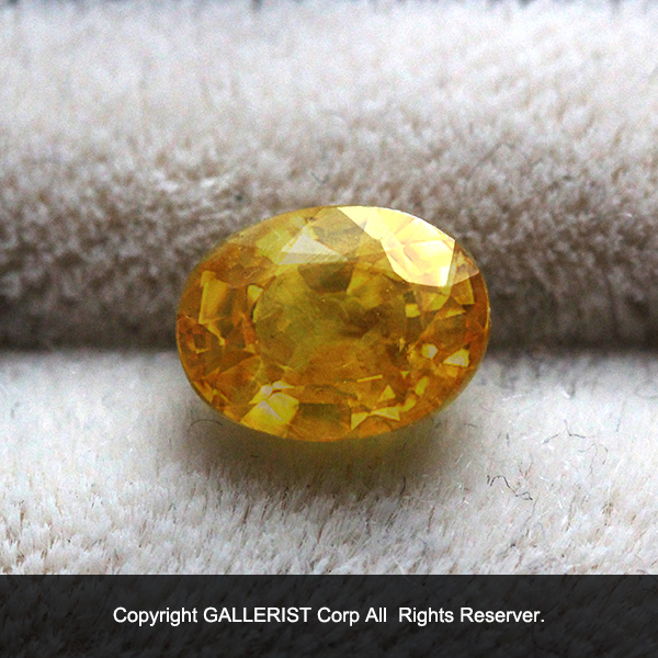 【1円】超S級品 天然カナリーイエローサファイア5.54ct GGG保証