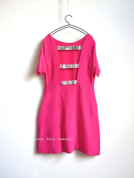 3.1フィリップリム シルバー バック リボン ワンピース ピンク 8