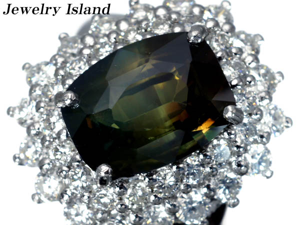 1円～★宝石の島★極上アレキサンドライト3.696ct高級リングh192