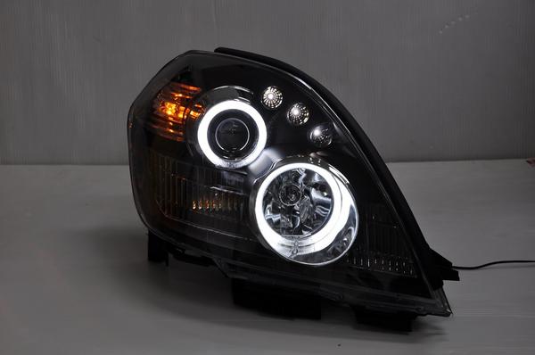 1円~ J31ティアナ 前期 CCFLプロジェクターリングヘッドライトBK