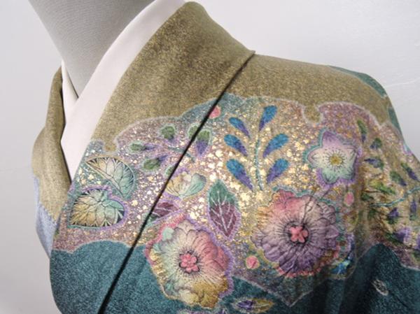 ★着物10★ 1円 逸品!! 辻が花 袷訪問着 ☆☆☆☆☆