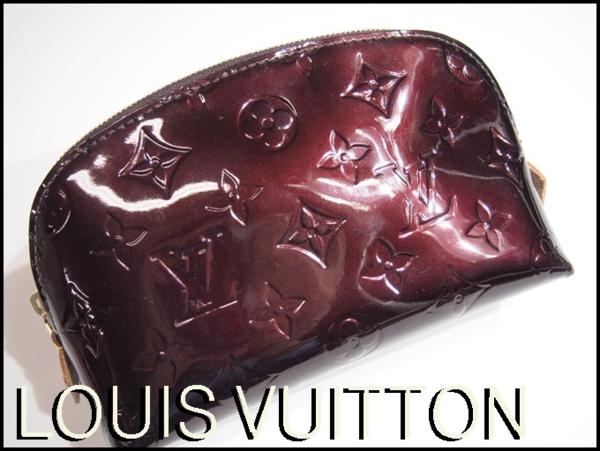 N2165P●ルイヴィトン ヴェルニ 化粧ポーチM91495アマラント●rb
