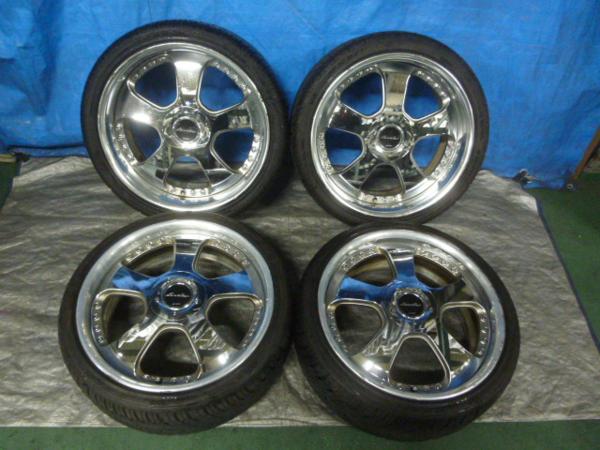 5134★セルシオ【WORK/EUROLINE】19×8J+35/9J+35★タイヤ付