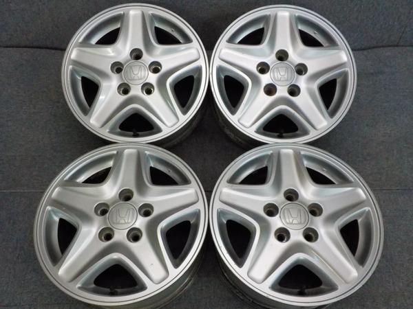 Ｃ１６８●ホンダ　ストリーム純正●15インチ4本●6J PCD114.3●