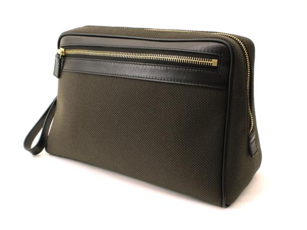 14万新品◇TOM FORD◇トムフォード茶【BIG ZIP】セカンドバッグ(トム