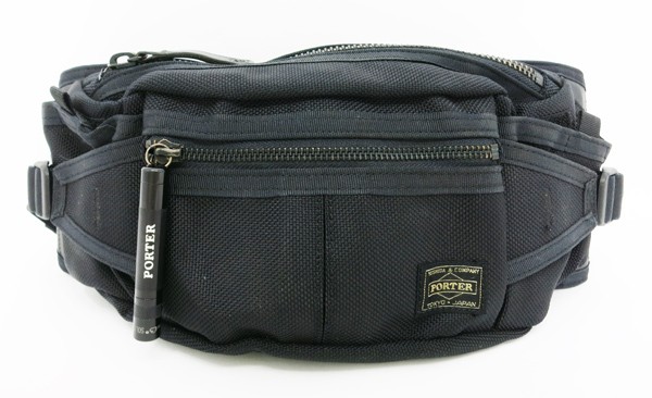 ◇【PORTER ポーター】ヒート ウエストバッグ ブラック