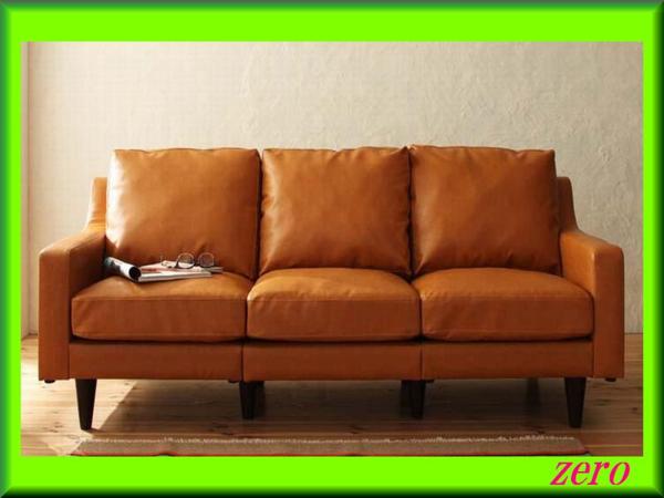 ヴィンテージスタンダードソファ【クラック】3人掛け/レトロzz