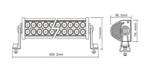 超爆光 汎用 120WLEDワークライト 12V/24V兼用 LED作業灯