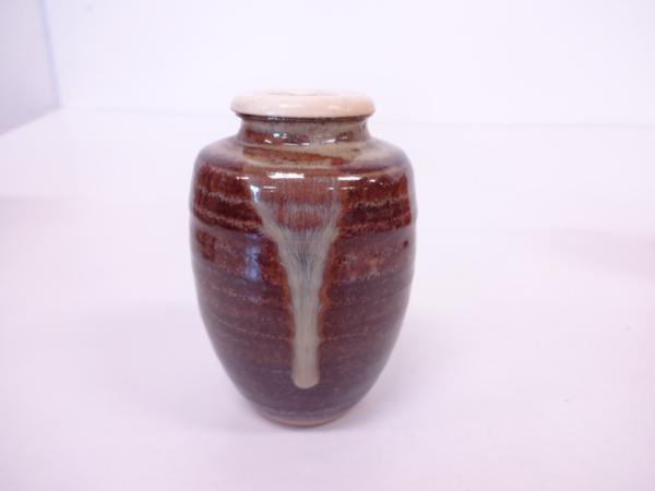 71372# 【1円~】高取焼 喜恵造 肩衝茶入 71372# 【1円~】高取焼 喜恵造 肩衝茶入