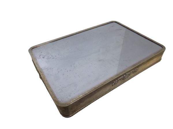 U■DM2822|ミラープレート(四角) ディスプレイ バンケット 銀