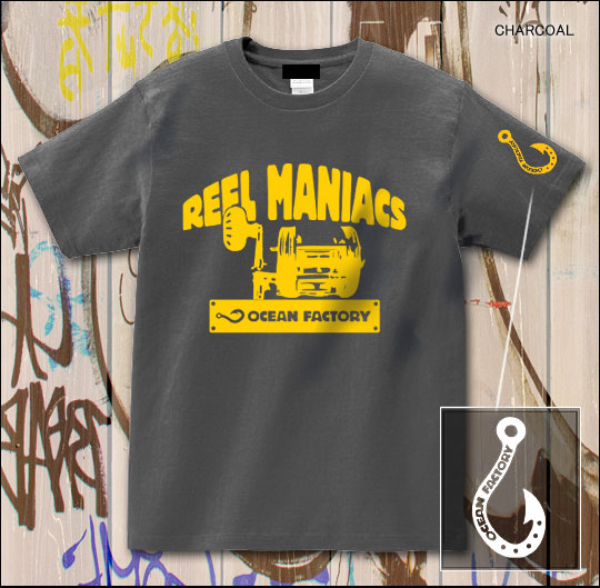 カジュアルなフロントプリントの釣りTシャツ。10種から選択可能