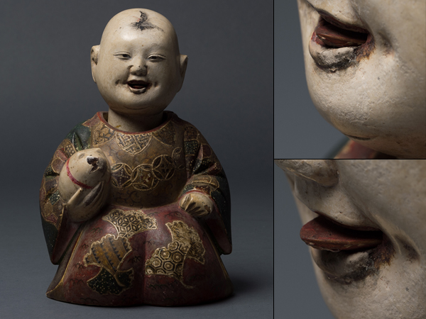 木彫り人形嵯峨人形のながれをくむもの(明治時代)