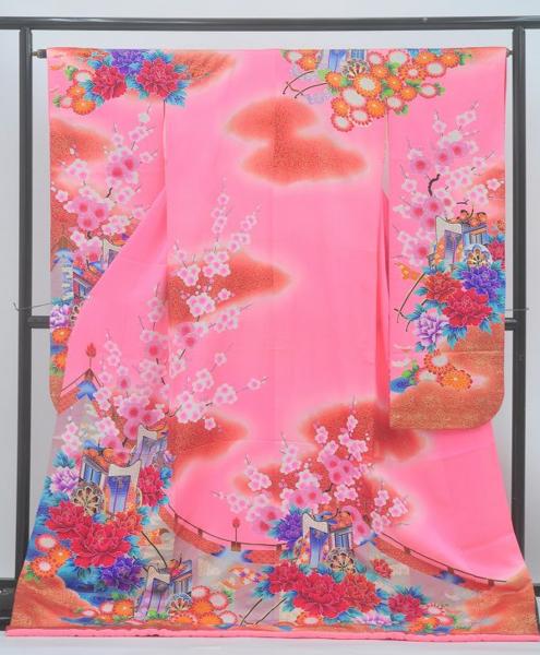 cherry★新入荷★梅に御所車 【色掛下】引き振袖 婚礼◇g9058qo