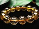 11A美しい透明感 ゴールドルチル 金針水晶 ブレス 16.5mm【537Y