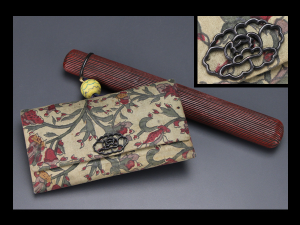 【琴》時代提げ物 煙草入 煙管入 数奇者初だし品 美品DZB334