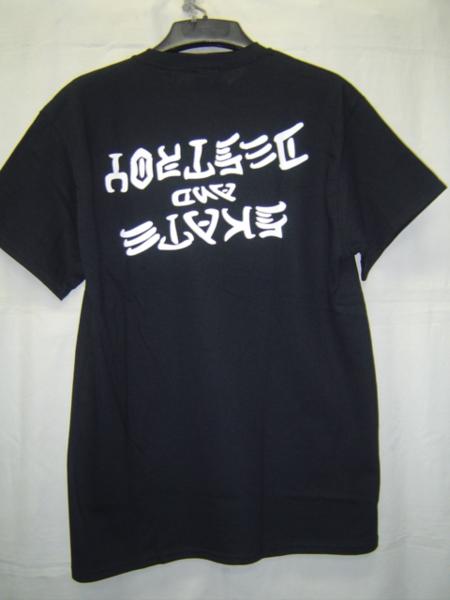 スラッシャー★TH91157　ROTATE180 Tシャツ　半袖　黒白XL