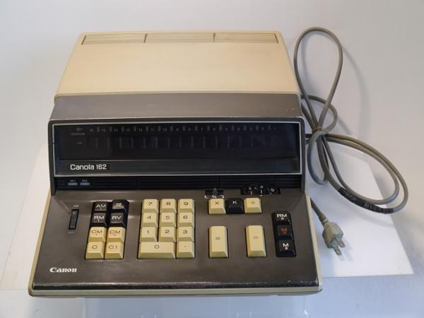 1968年　電子式卓上計算機　Canon　キャノーラ　canola162