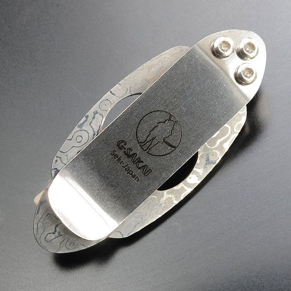 Gサカイ マネークリップ 侍 ダマスカス