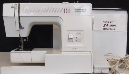 シンガーミシン　MERITT　SR220　電動ミシン　中古