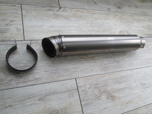 原田消音器 ダブルエンド バイクマフラー 60.5 スリップオン