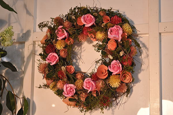 FD13G13^ピンクローズリース1円アウトレット品雑貨ディスプレイ