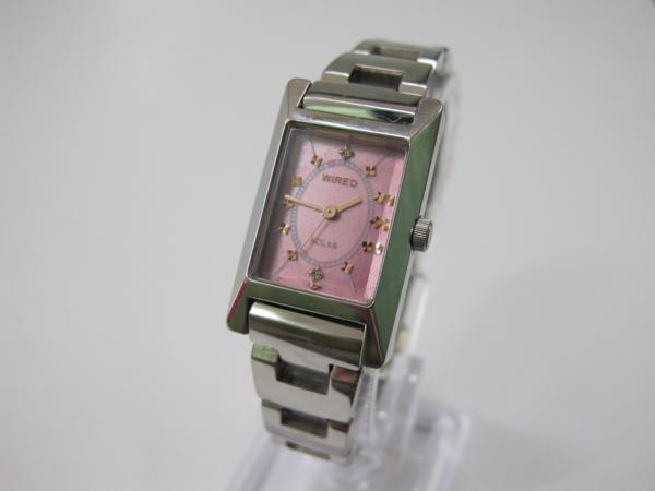 【A355】中古★WIRED（ワイアード）レディース腕時計　ソーラ★