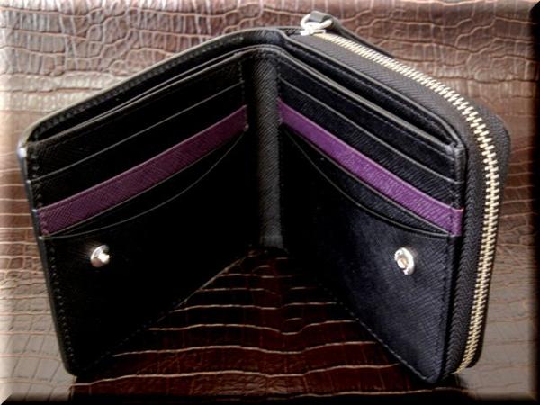 (B-6473)新品★ポールスミス★人気/黒/ポールドローイング/財布