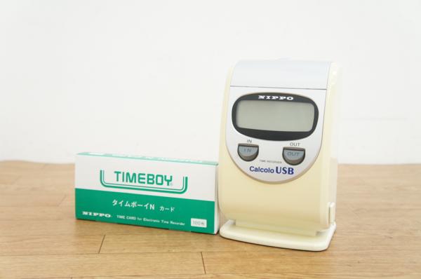 人気定番，大得価 30日保証 NIPPO タイムレコーダー カルコロ USB