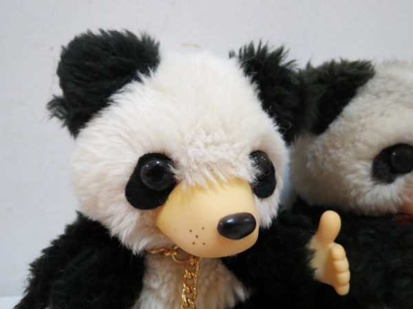 昭和レトロ ファースト パンダ モンチッチ風 人形 2つ~当時物