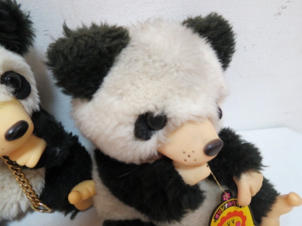 昭和レトロ ファースト パンダ モンチッチ風 人形 2つ~当時物