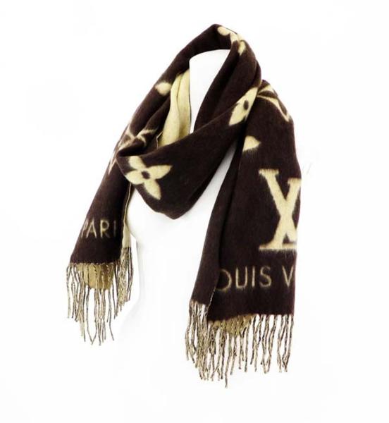 ◇【ルイ・ヴィトン】エシャプレイキャビックマフラー M71041  