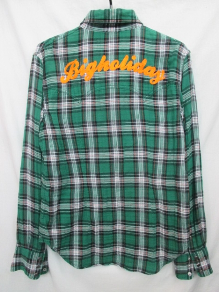 TMT ガーゼウエスタンチェックシャツ（M）美品